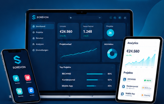 SOREVON Dashboard auf verschiedenen Geräten
